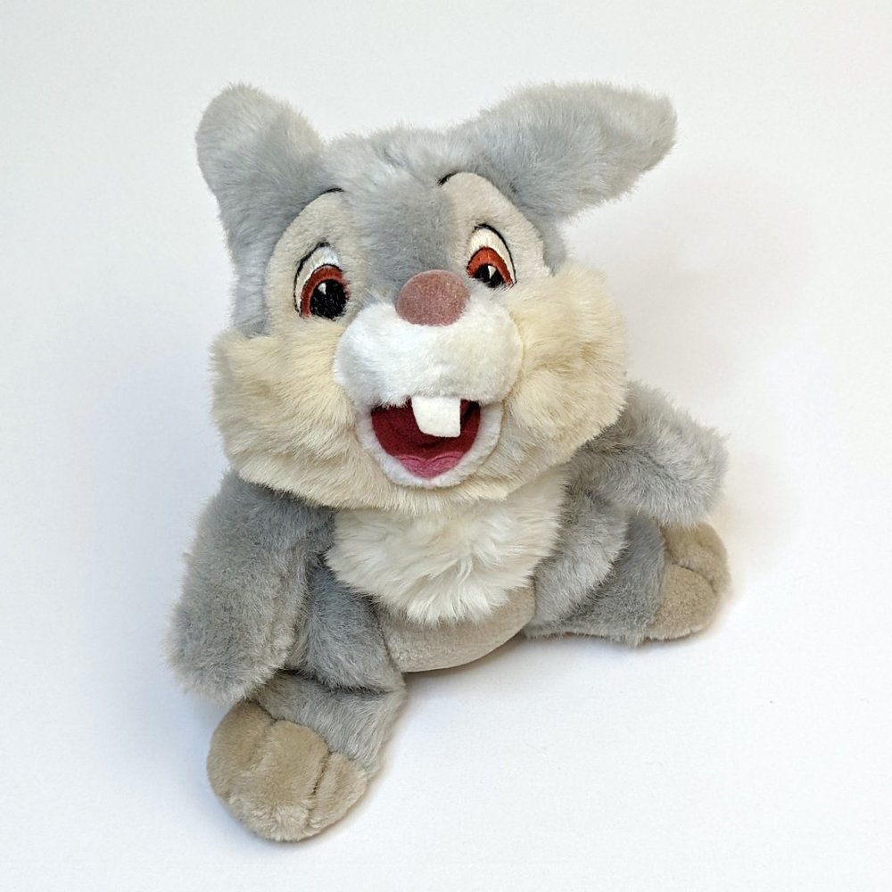 Disney Original Bambi Floppy Thumper Plush Stuffed Animal Toy Sitting Upright